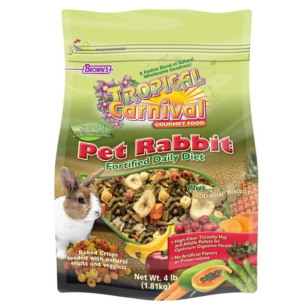 4 Lb F.M. Brown Tropical Carnival Natural Rabbit - Food